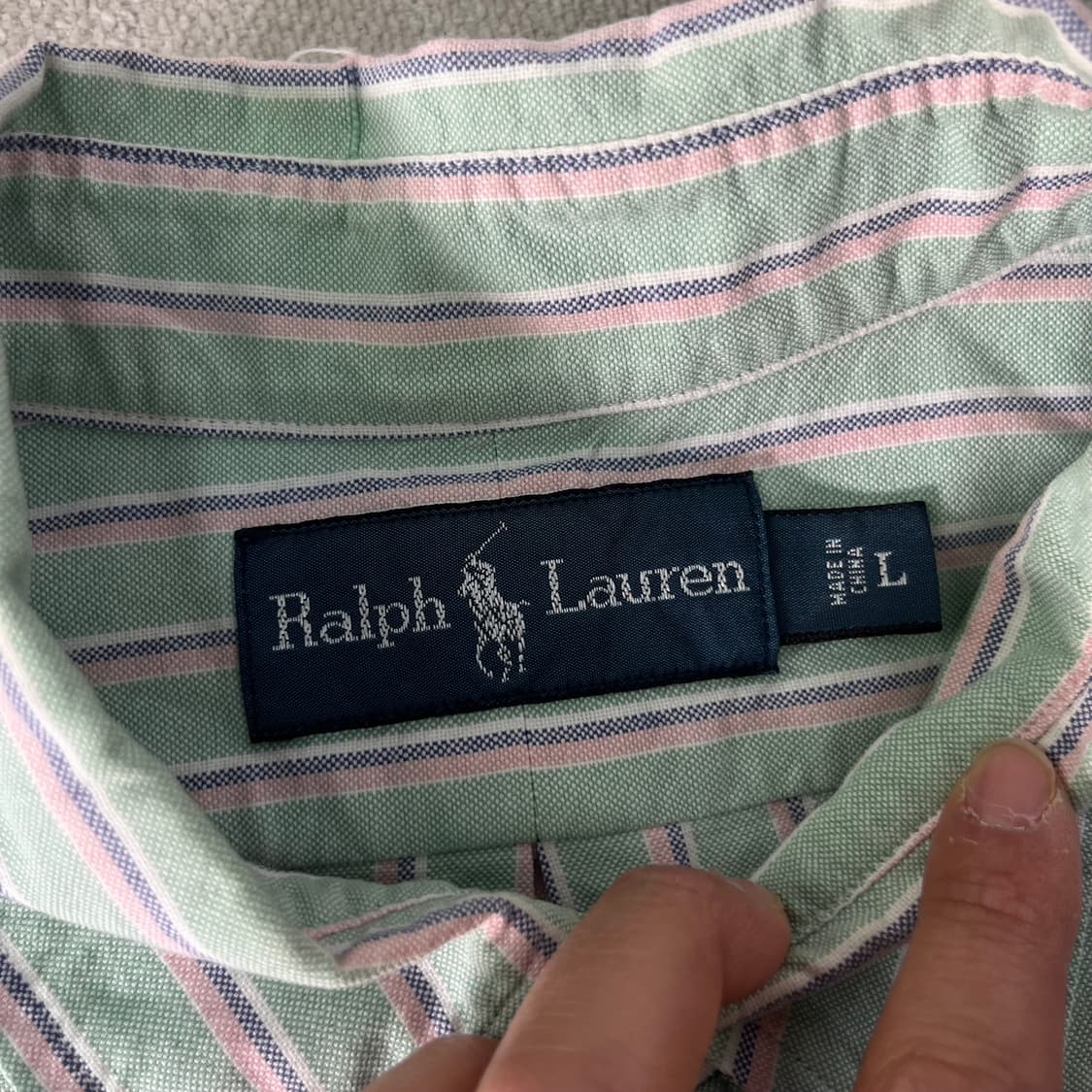 105 폴로랄프로렌 빈티지 스트라이프 셔츠 상품이미지4