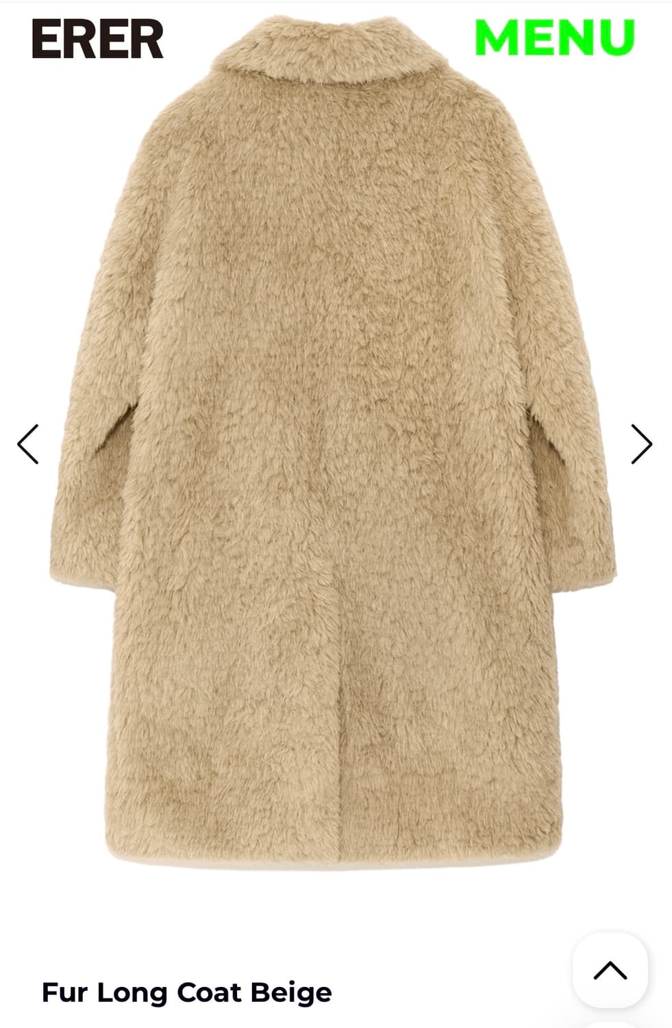 ERER 퍼 롱코트 베이지 상품이미지4