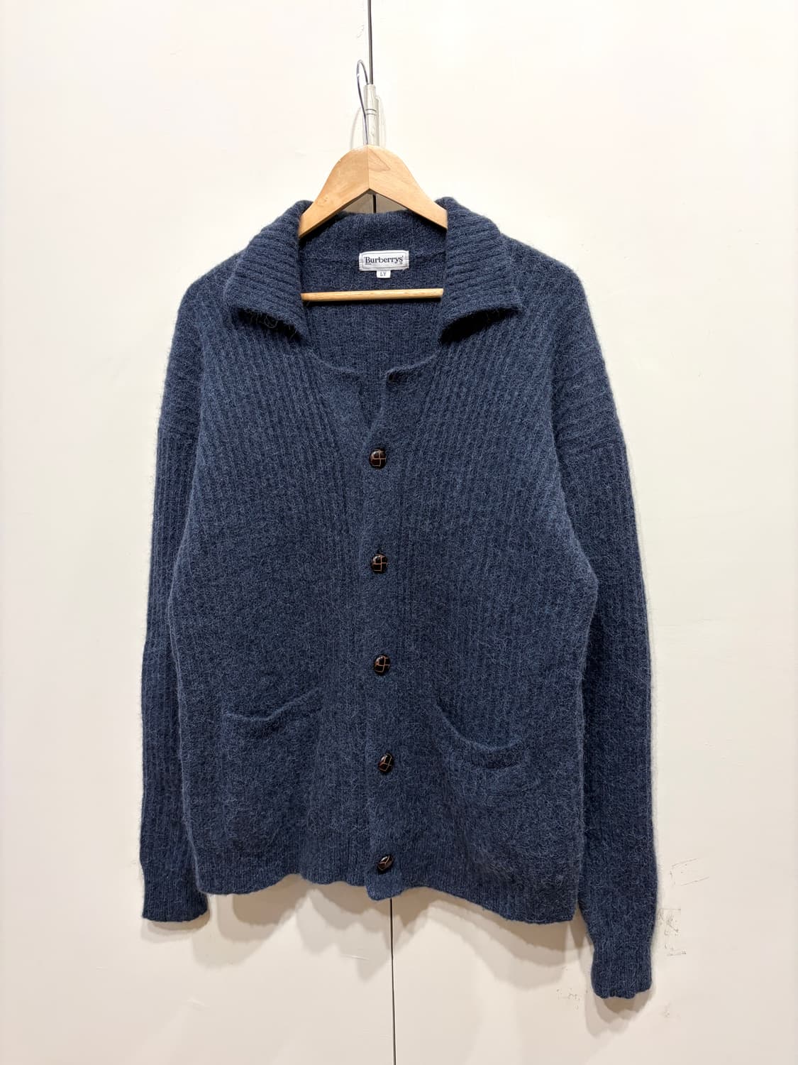 버버리 알파카 모헤어 니트 가디건 상품이미지2