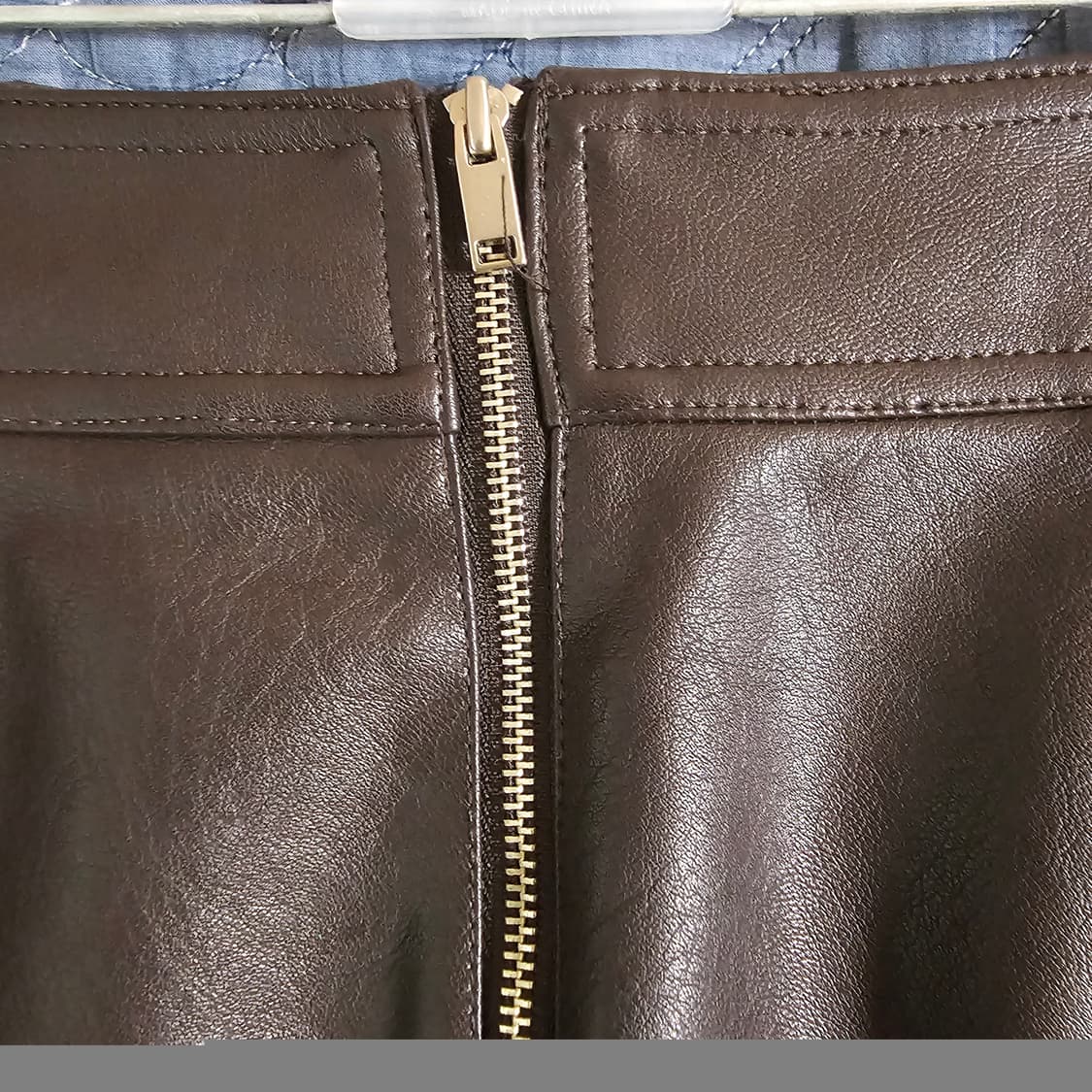 LIST 리스트 인조가죽 치마 브라운 (66) 상품이미지4