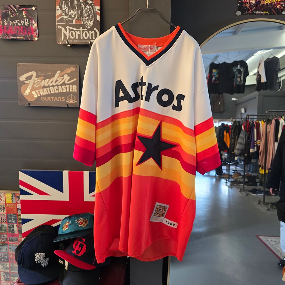 칸예착용 미첼앤네스 휴스턴 아스트로스 레트로 져지 2XL 상품이미지1