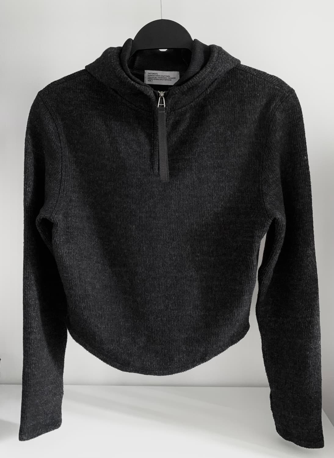 PARTIMENTO KNITTED WARMER HOODIE TOP 상품이미지2