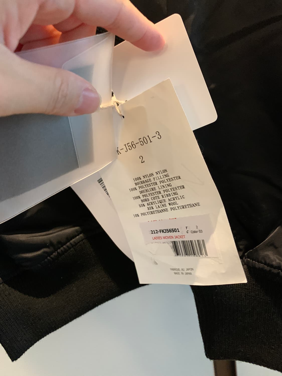 요지야마모토  Size 2 Regulation Crop Padded Jk 상품이미지6