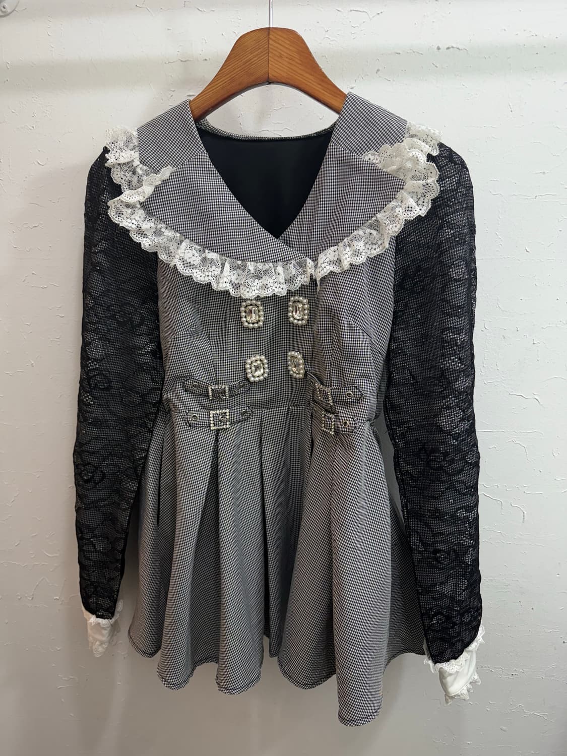 Dear my love 디마럽 큐빅 세일러 원피스 세트🎱 상품이미지5