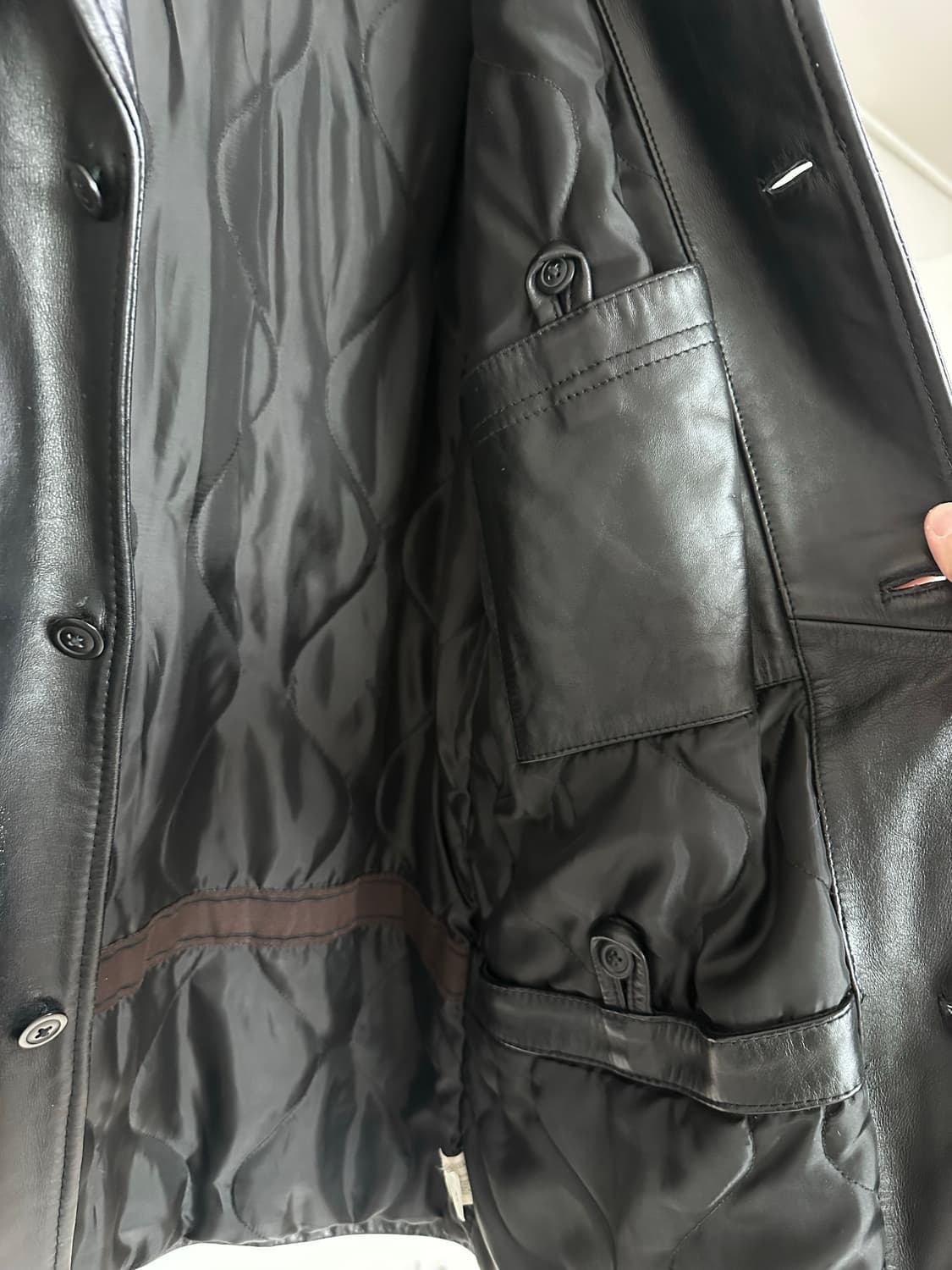 올드갭 old gap 레더 카코트 M 상태A 상품이미지4