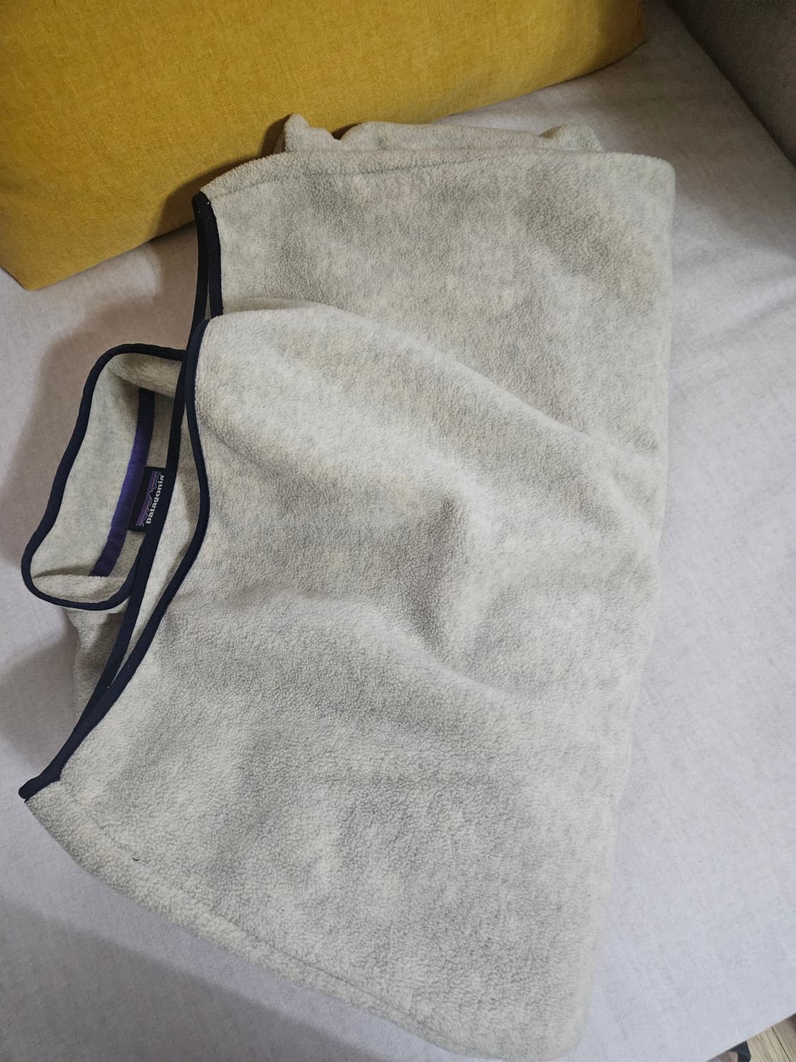 파타고니아 신칠라 헤비웨이트 오트밀 헤더 플리스 후리스 아노락  상품이미지5