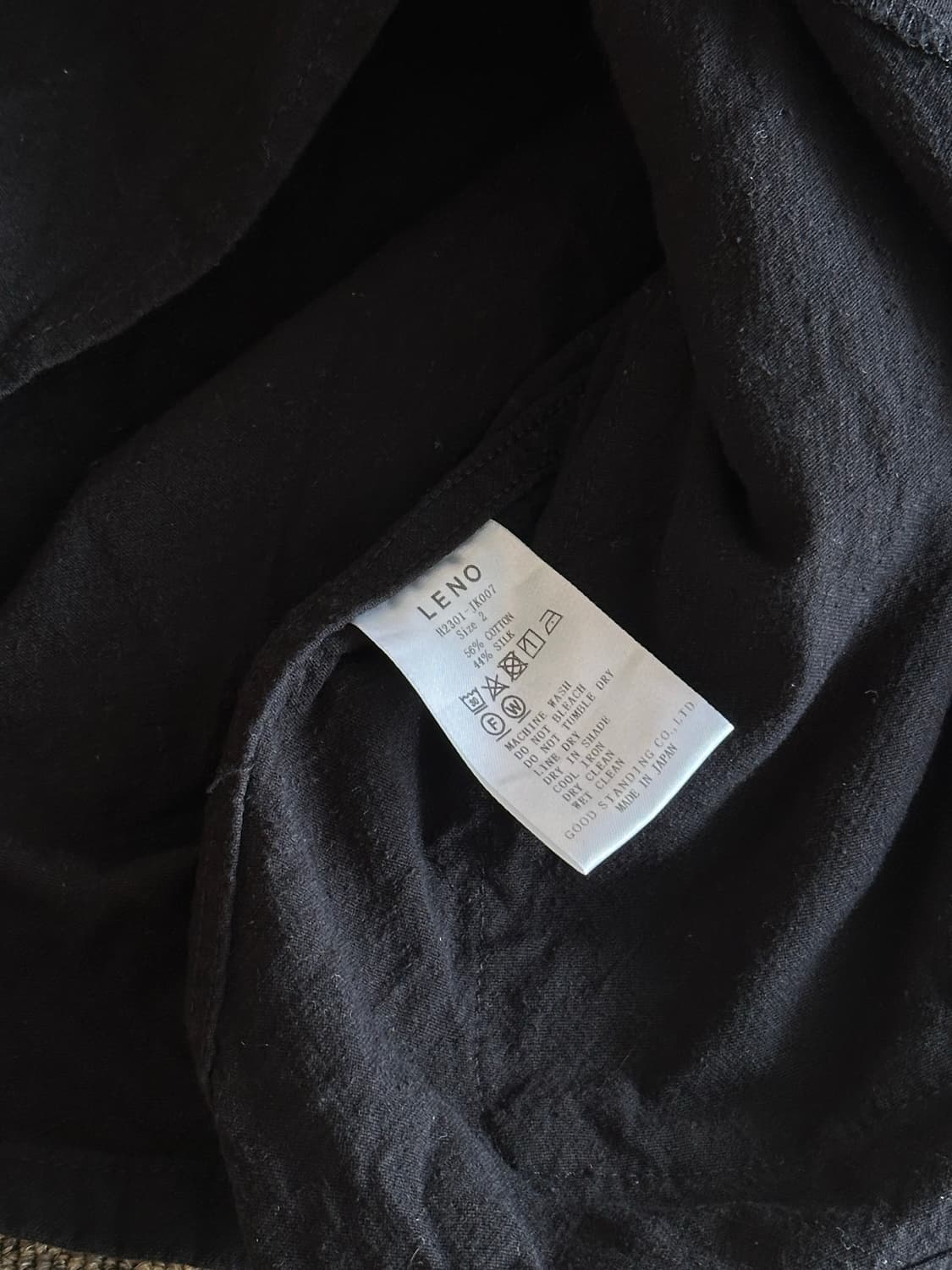 [2] leno SI/C 퍼티그 자켓 블랙 상품이미지8