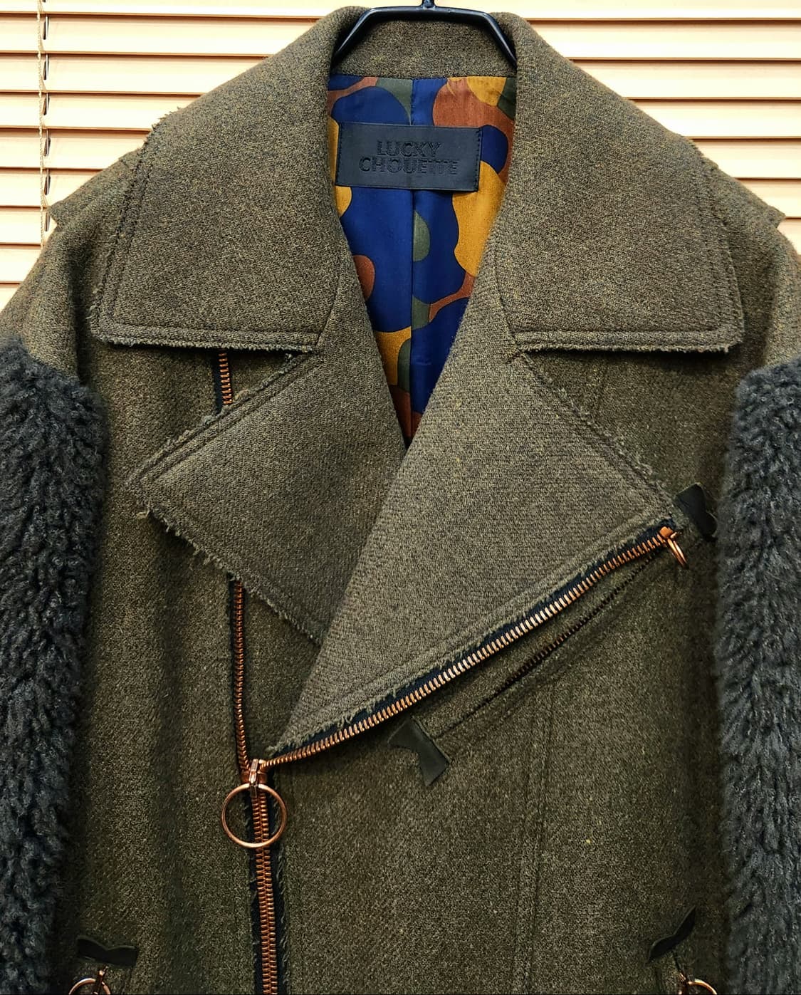 럭키슈에뜨 양털 라이더코트 상품이미지4