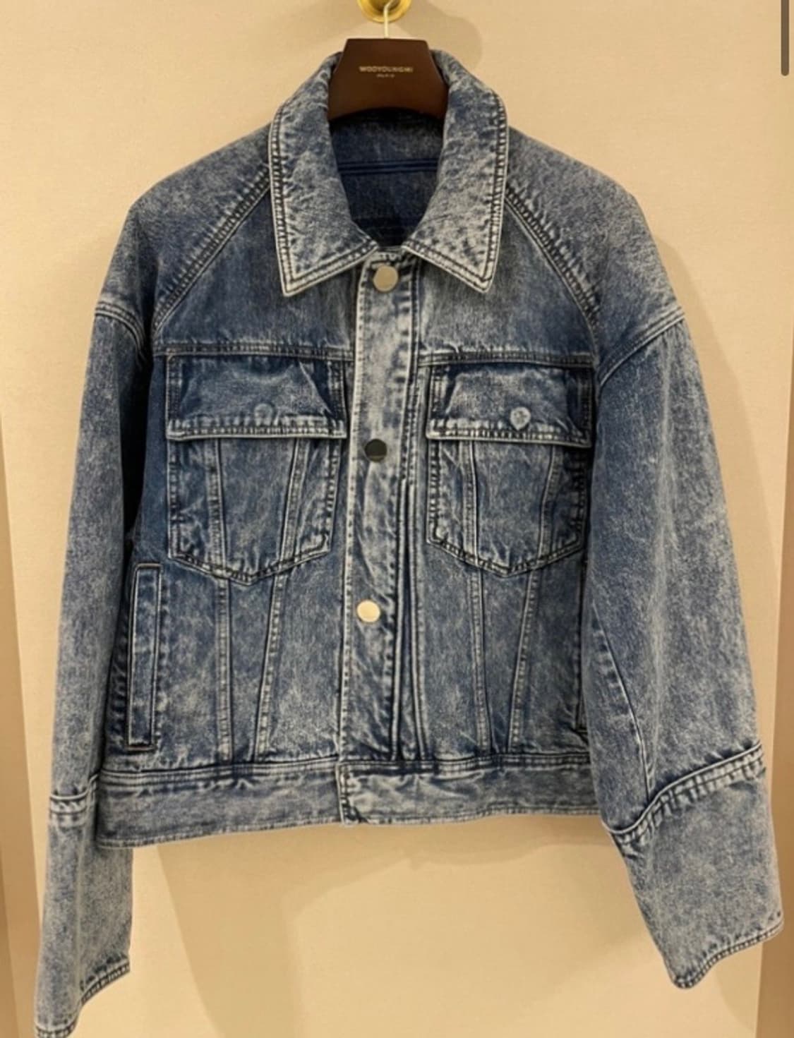 (구매)(44~46) 우영미 22ss 크롭 데님자켓 상품이미지1