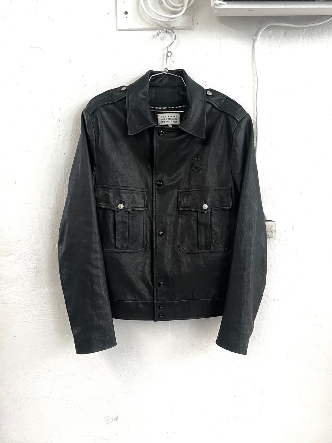 메종 마틴 마르지엘라 17SS 아카이브 램스킨 레더 딘스 폴리스 자켓 상품이미지1