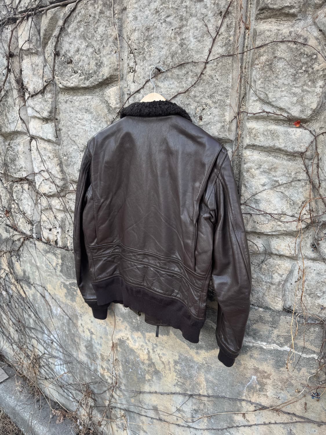 70s 미군 미해군 usn 오리지널 g-1 레더 가죽 자켓 42 상품이미지4