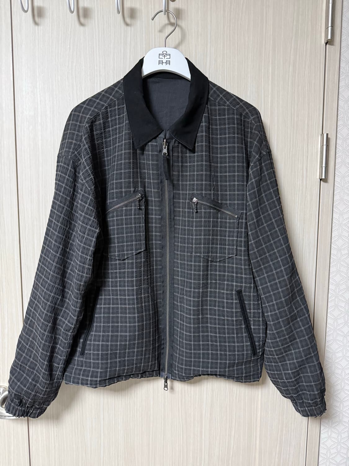 [3]폴리테루 26ss 라미체크 블루종 002 상품이미지1