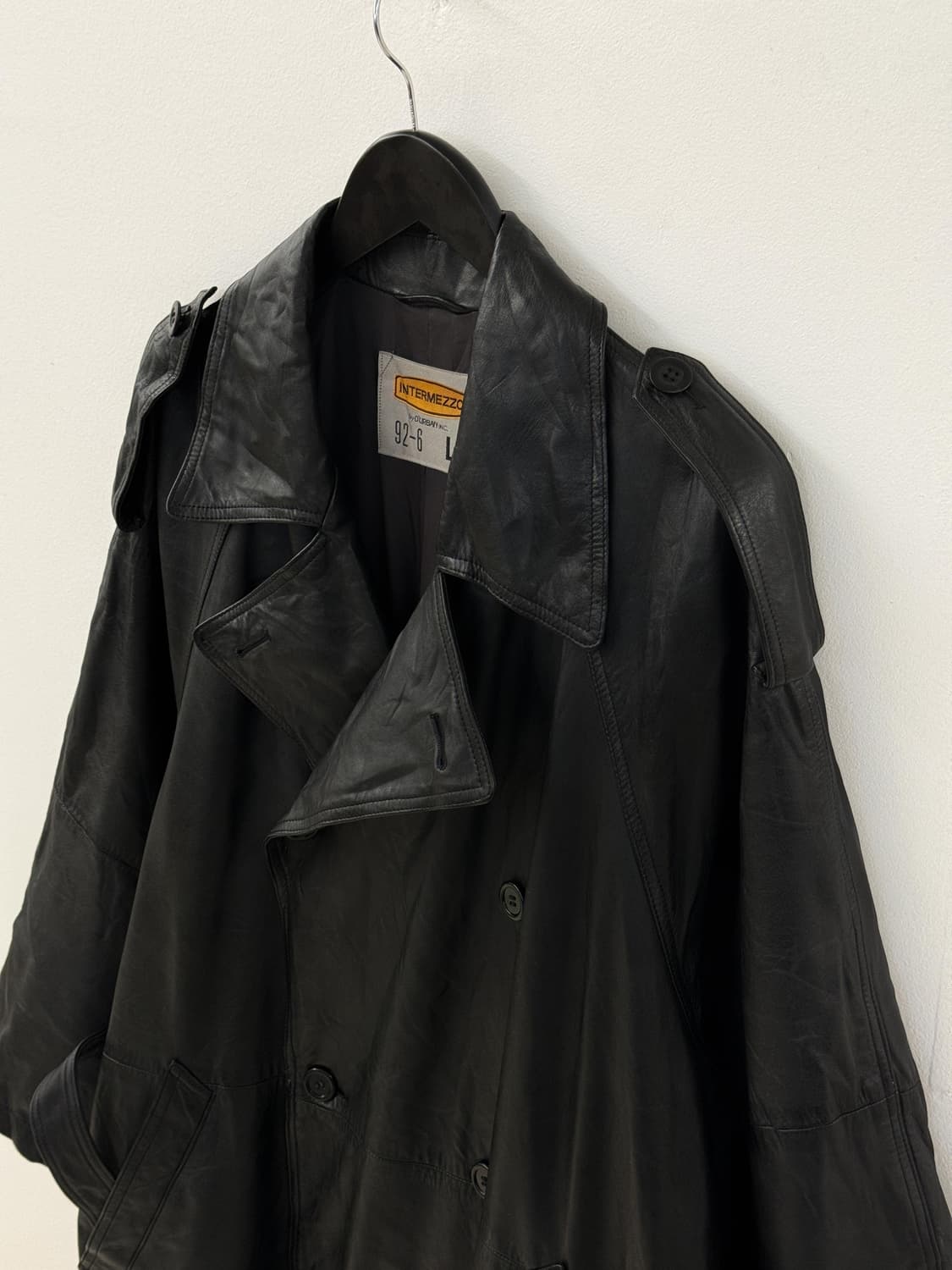 Leather trench coat 상품이미지5