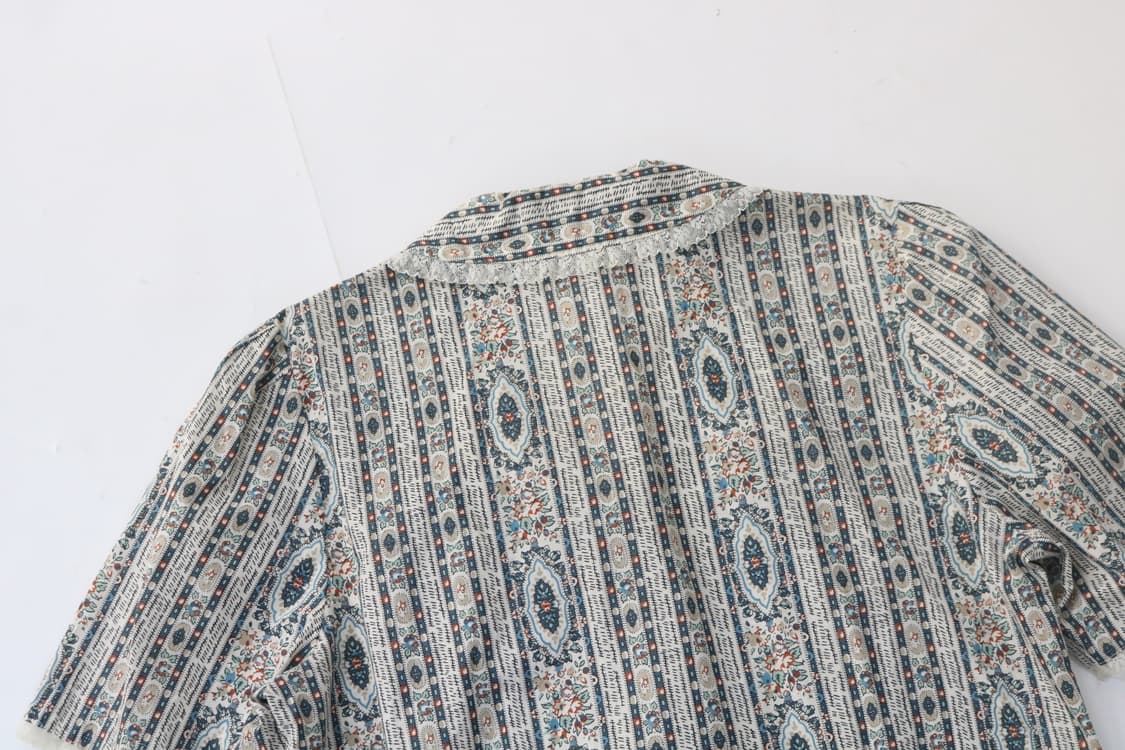  스코치하우스 빈티지 에스닉 페이즐리 레이스 블라우스 (F) 상품이미지8