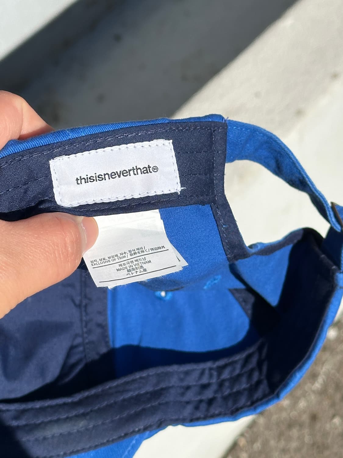 [F] 디스이즈네버댓 블루 볼캡 모자 상품이미지6