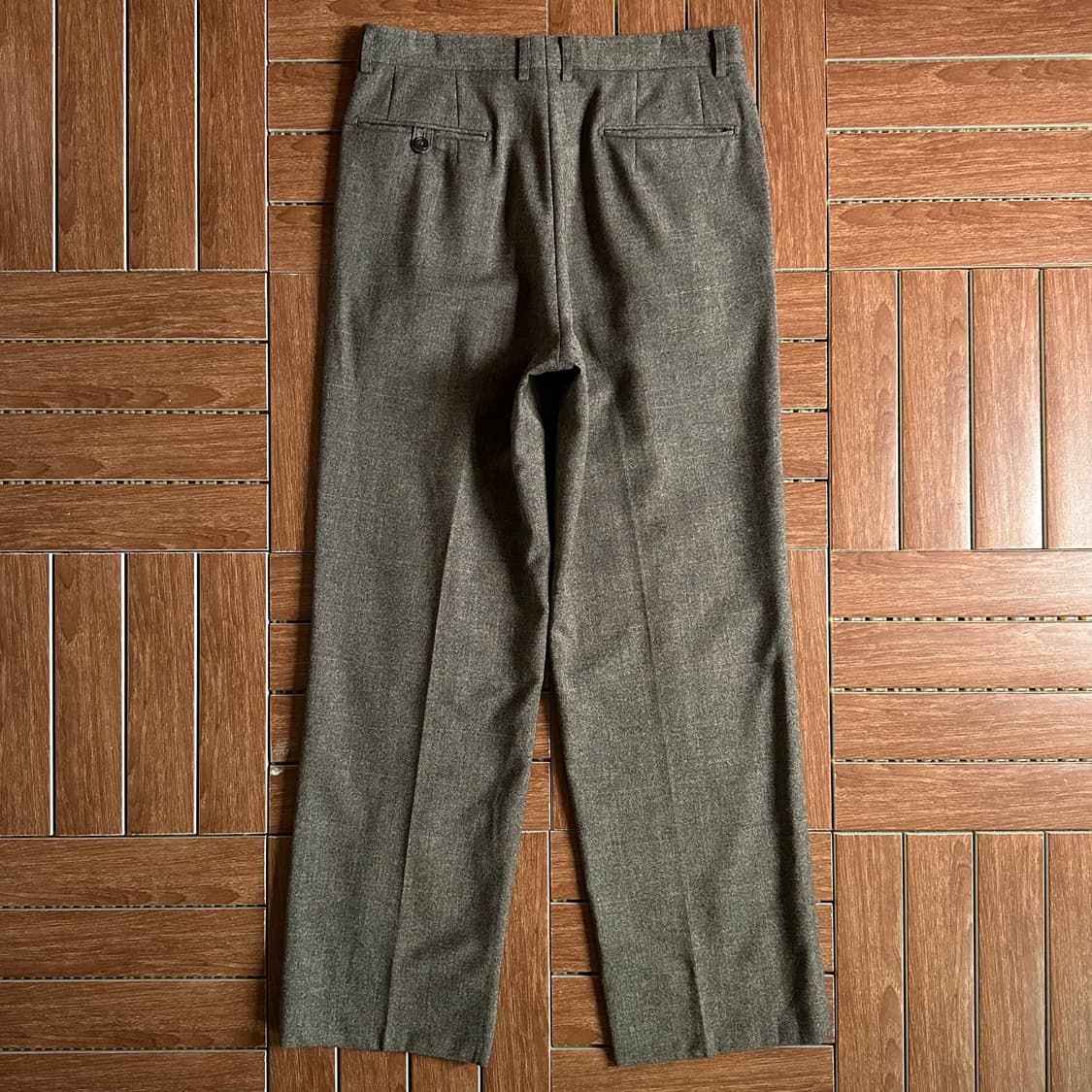 Vintage two tuck check slacks trouser 상품이미지2