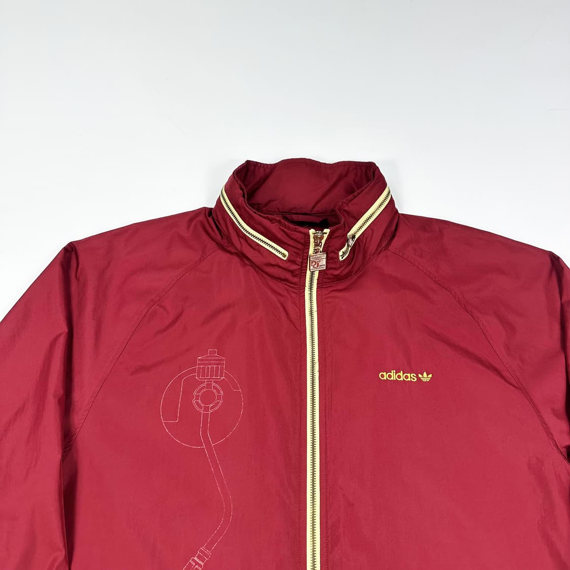 아디다스 데프잼 레코딩스 버건디 바람막이 자켓 (실측 XL) 상품이미지1