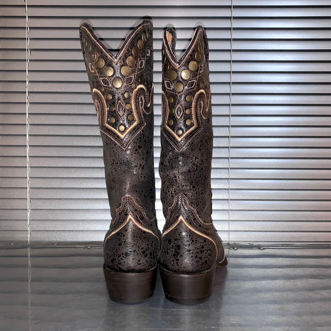 00s 로킨 가죽 스터드 웨스턴 부츠 상품이미지4