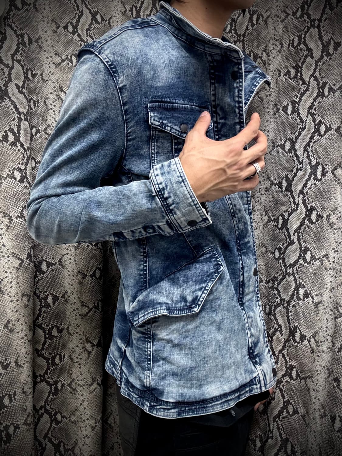 00‘s Design Washed Slim Fit Jacket 상품이미지1