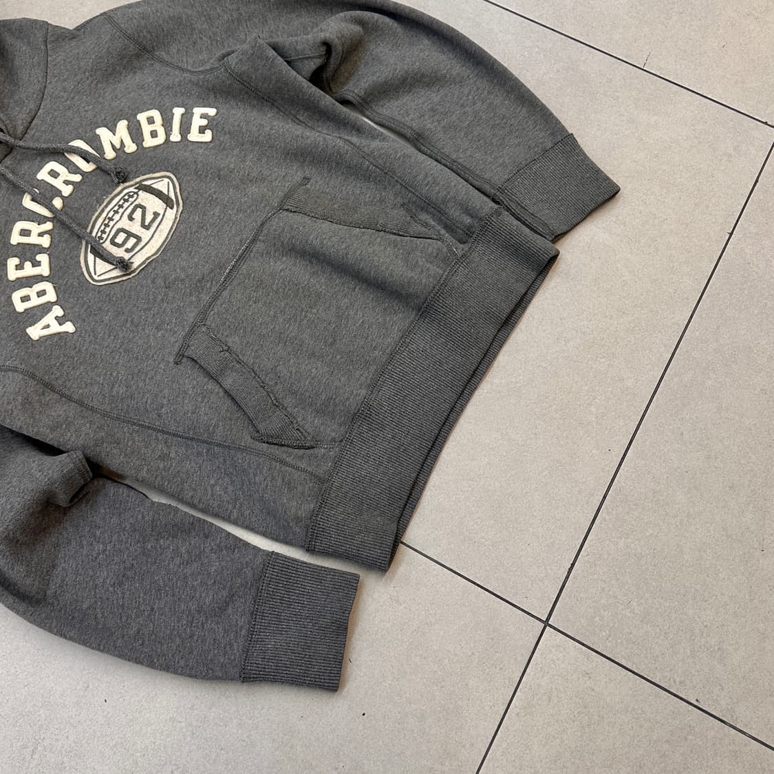 아베크롬비 아치 로고 후드티 그레이 상품이미지8