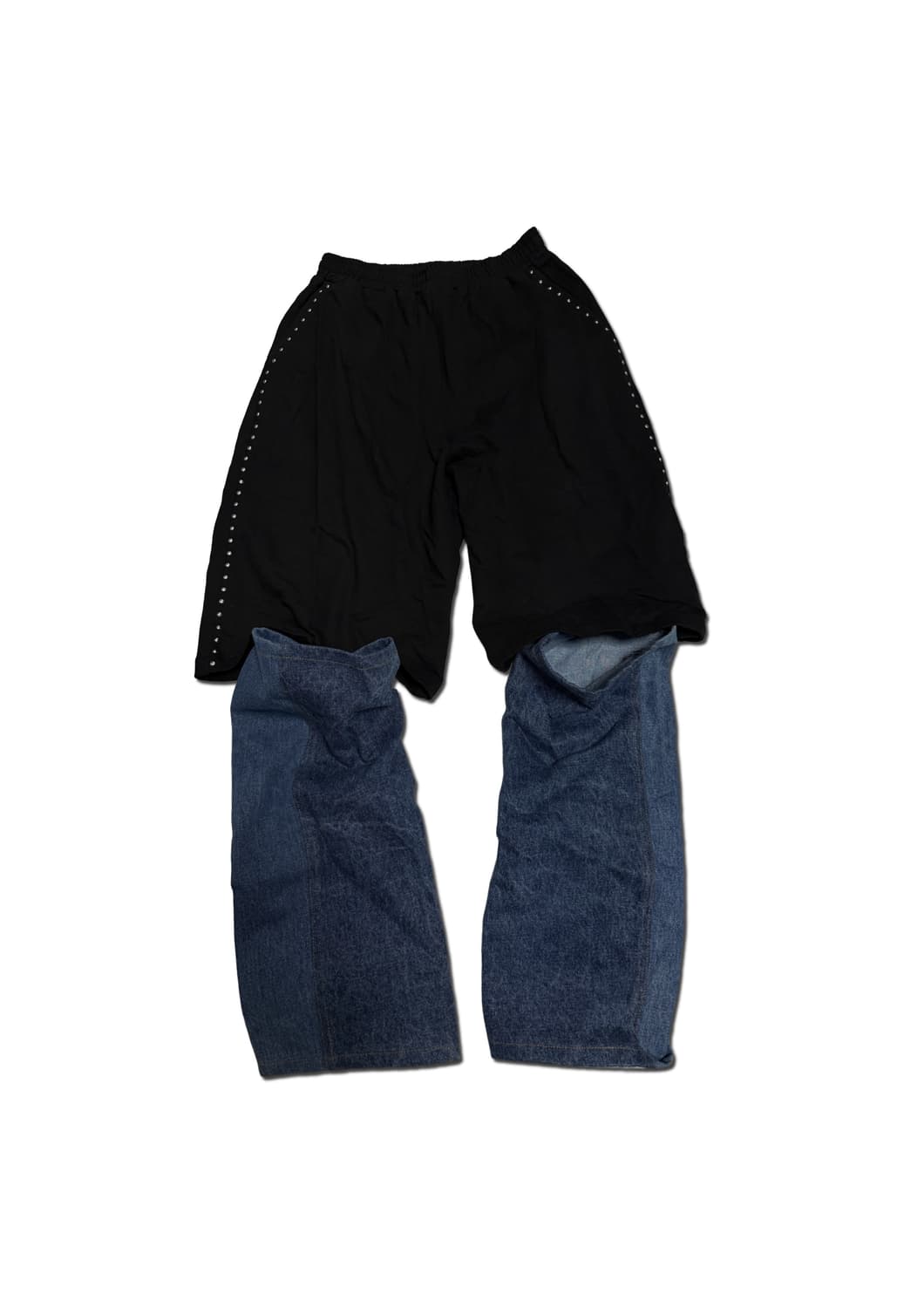 에크라손 HALF DENIM SWEAT PANTS  상품이미지1