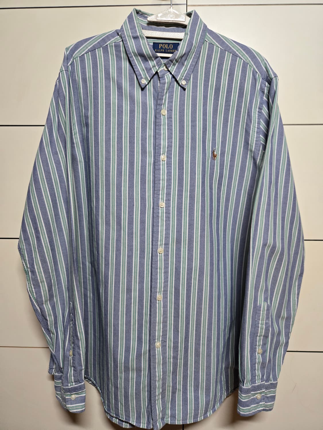 폴로 랄프로렌 신형 큐알택 옥스포드 스트라이프 셔츠 상품이미지2