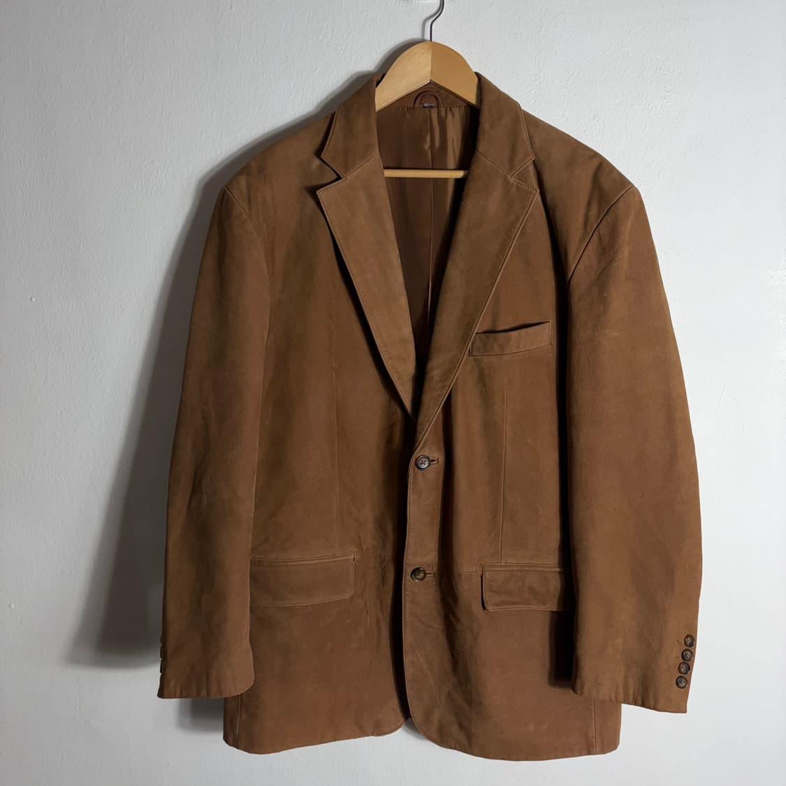 스웨이드 브라운 가죽 자켓(Free) 상품이미지1