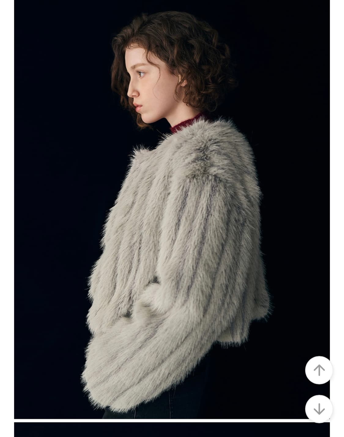 제너럴아이디어 노 카라 퍼자켓 상품이미지2