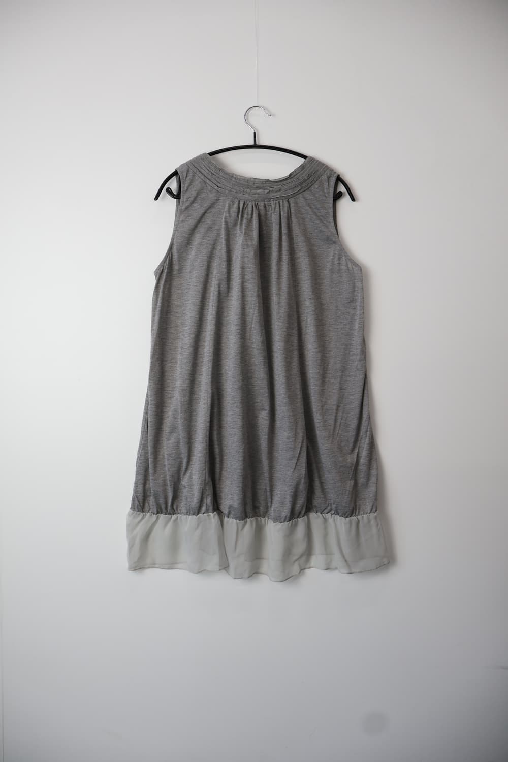 Jpn Gray Chiffon Ruffle Tunic Onepiece 상품이미지5
