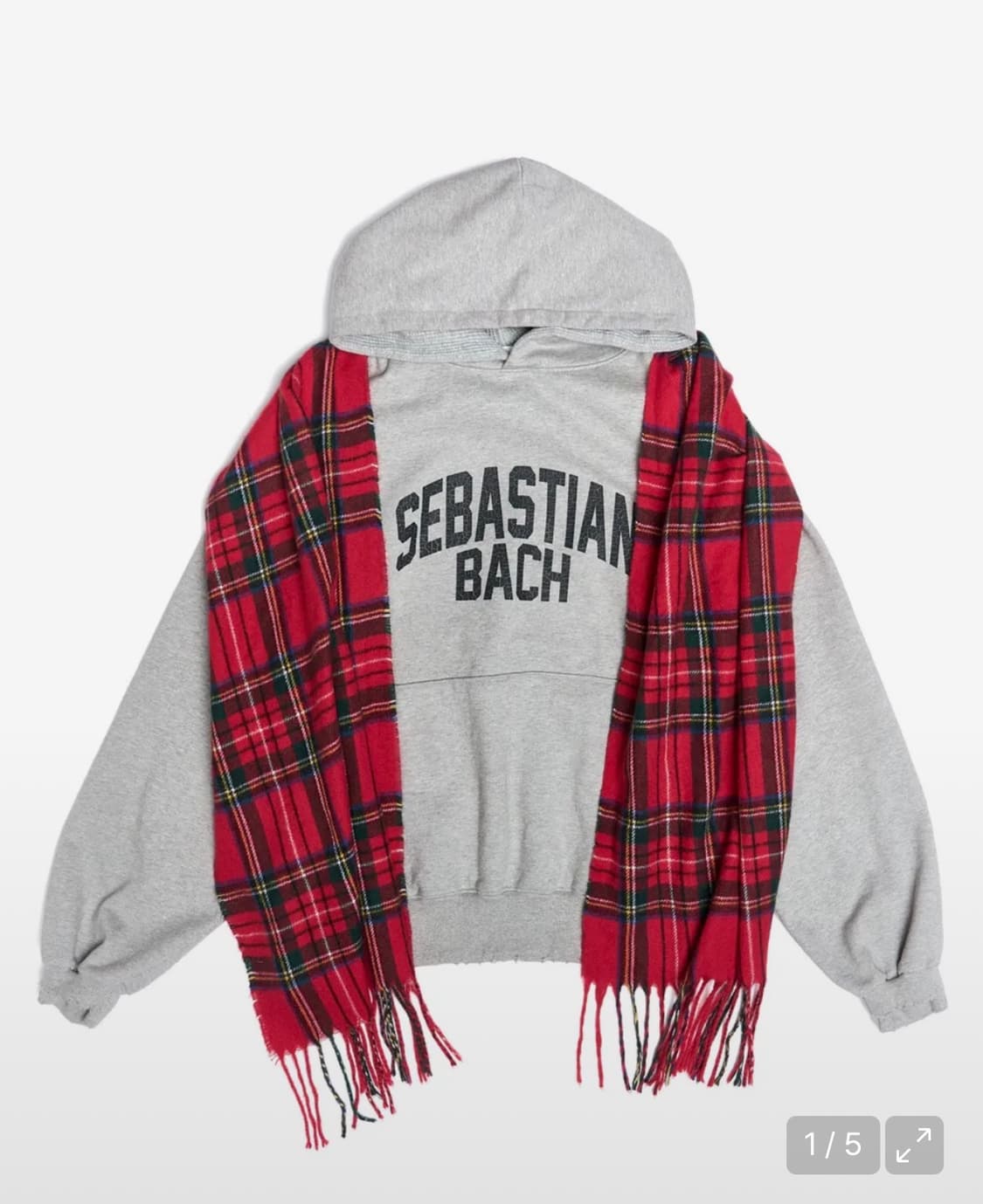 스키즘 인듀싱 MUFFLER HOODIE GREY M사이즈 상품이미지3