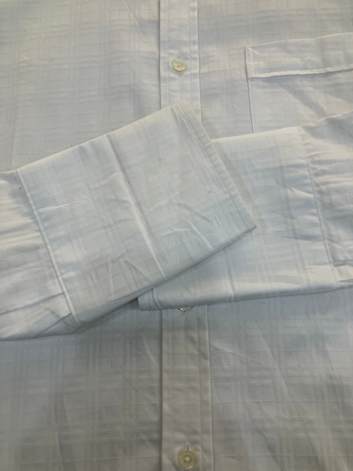 버버리 블랙라벨 화이트 커프스 셔츠 40 상품이미지5