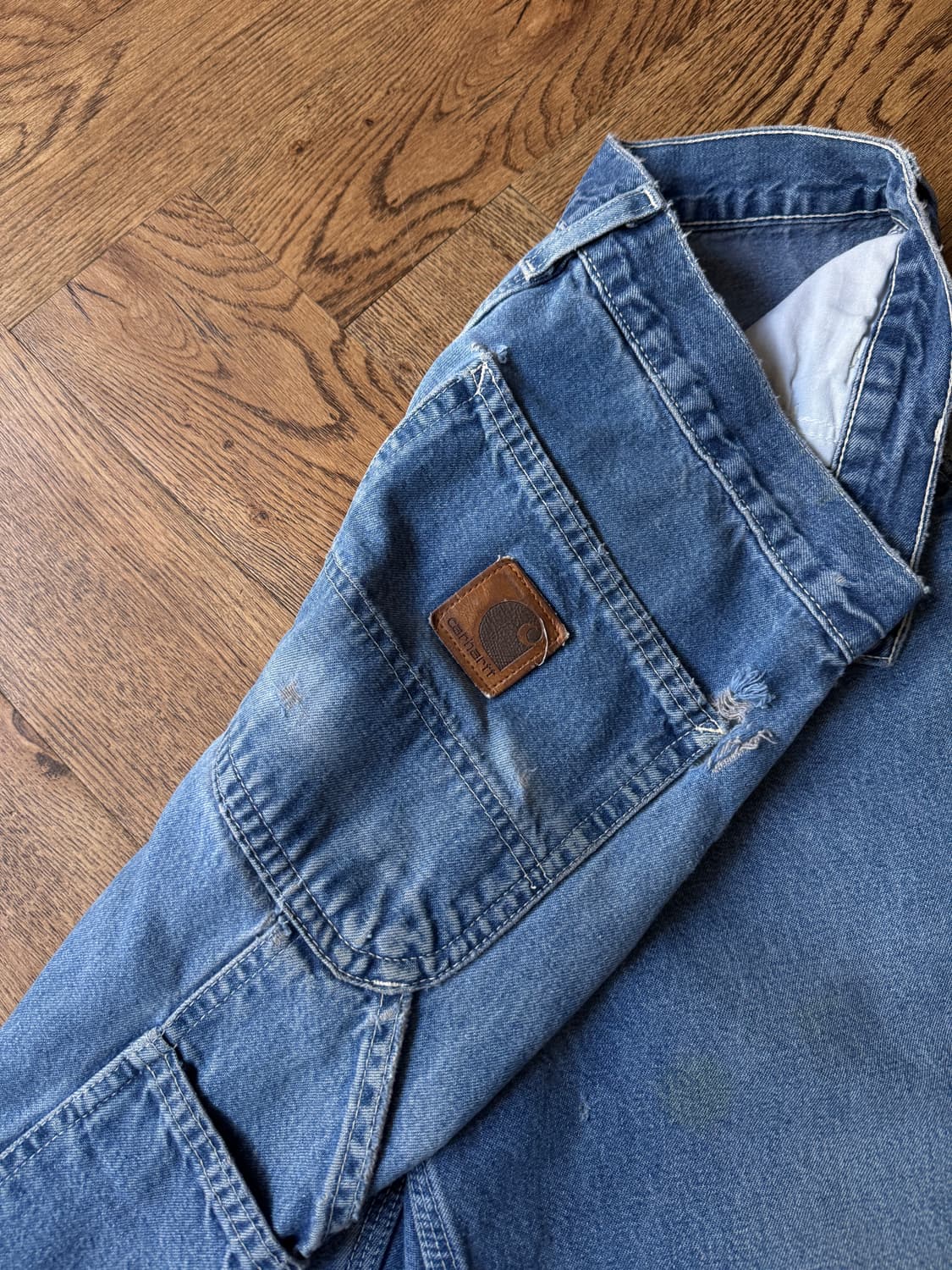 [31]칼하트 USA 디스트로이드 디테일 싱글니 데님 팬츠 상품이미지4