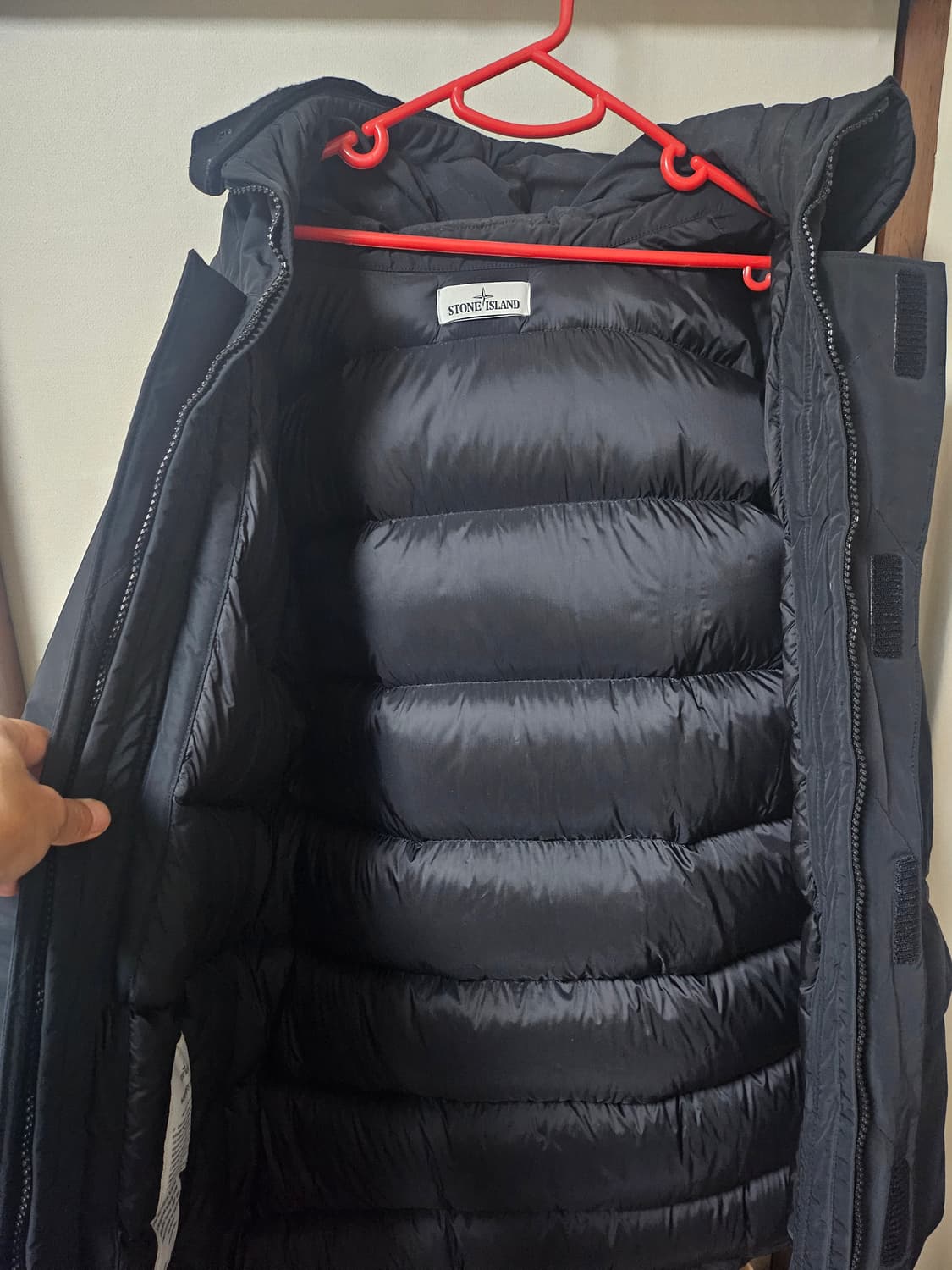 스톤아일랜드 마이크로랩스 다운 블랙XL 상품이미지10