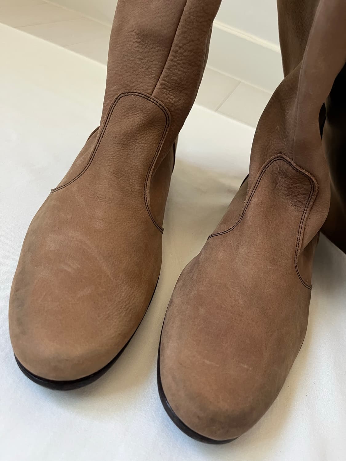 The Viridi-Anne Leather Long Boots 상품이미지6