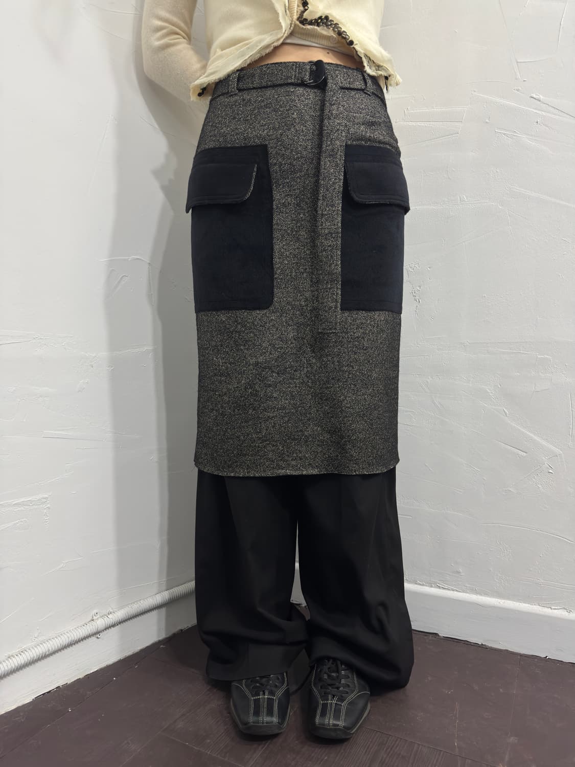 design pokcet midi skirt 상품이미지2