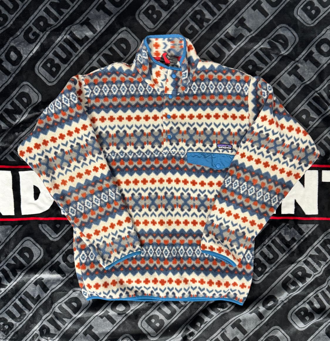 파타고니아 신칠라 스냅 티 풀 오버 클리프 언더워터 블루 상품이미지1