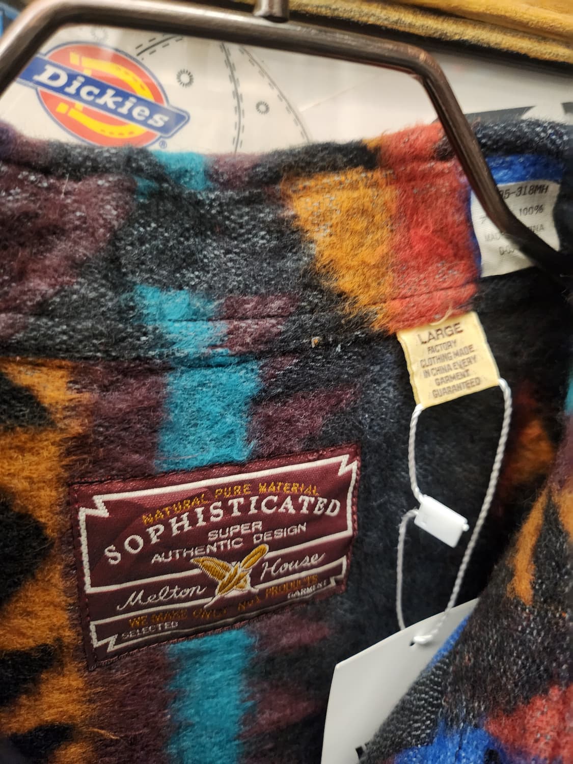 80s Melton House 나바호 울 셔츠 상품이미지5