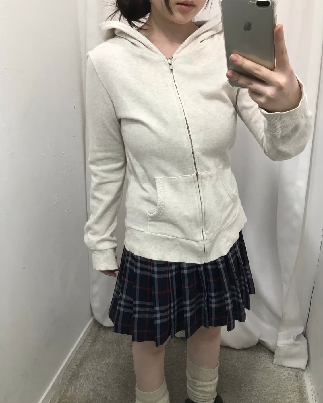 ♫ 네이비 버버리 스커트 코디 ⭐️  상품이미지3