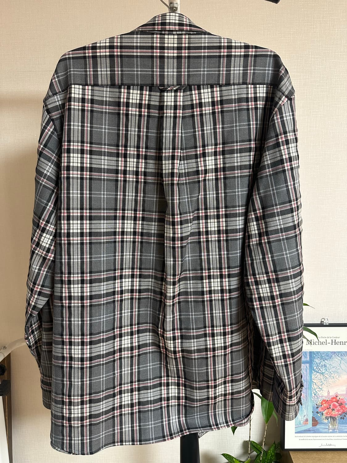 셔터 체크 셔츠 L(103-105) 상품이미지4