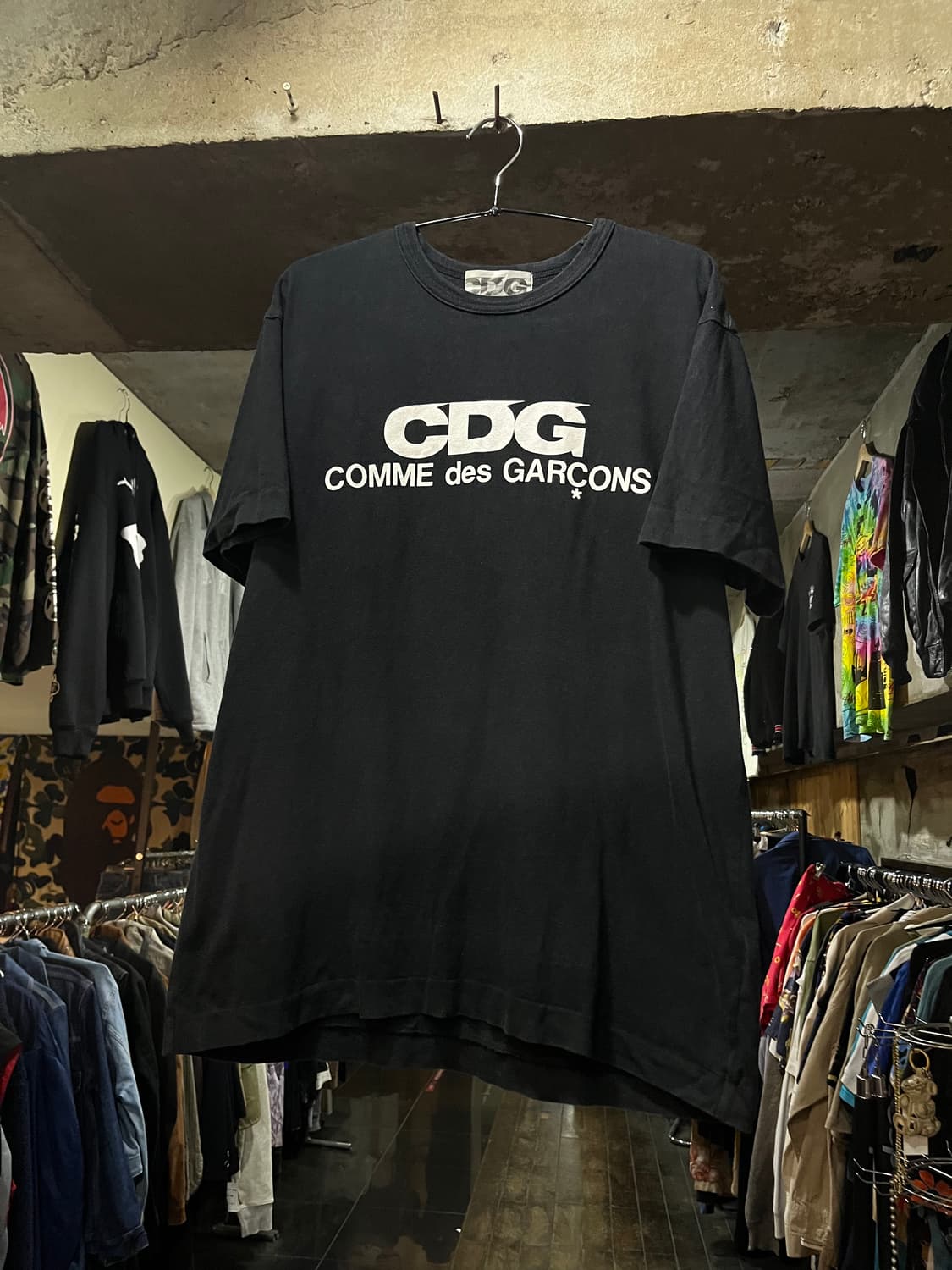 Comme des Garcons 꼼데가르송 로고 블랙 반팔 티셔츠 상품이미지2