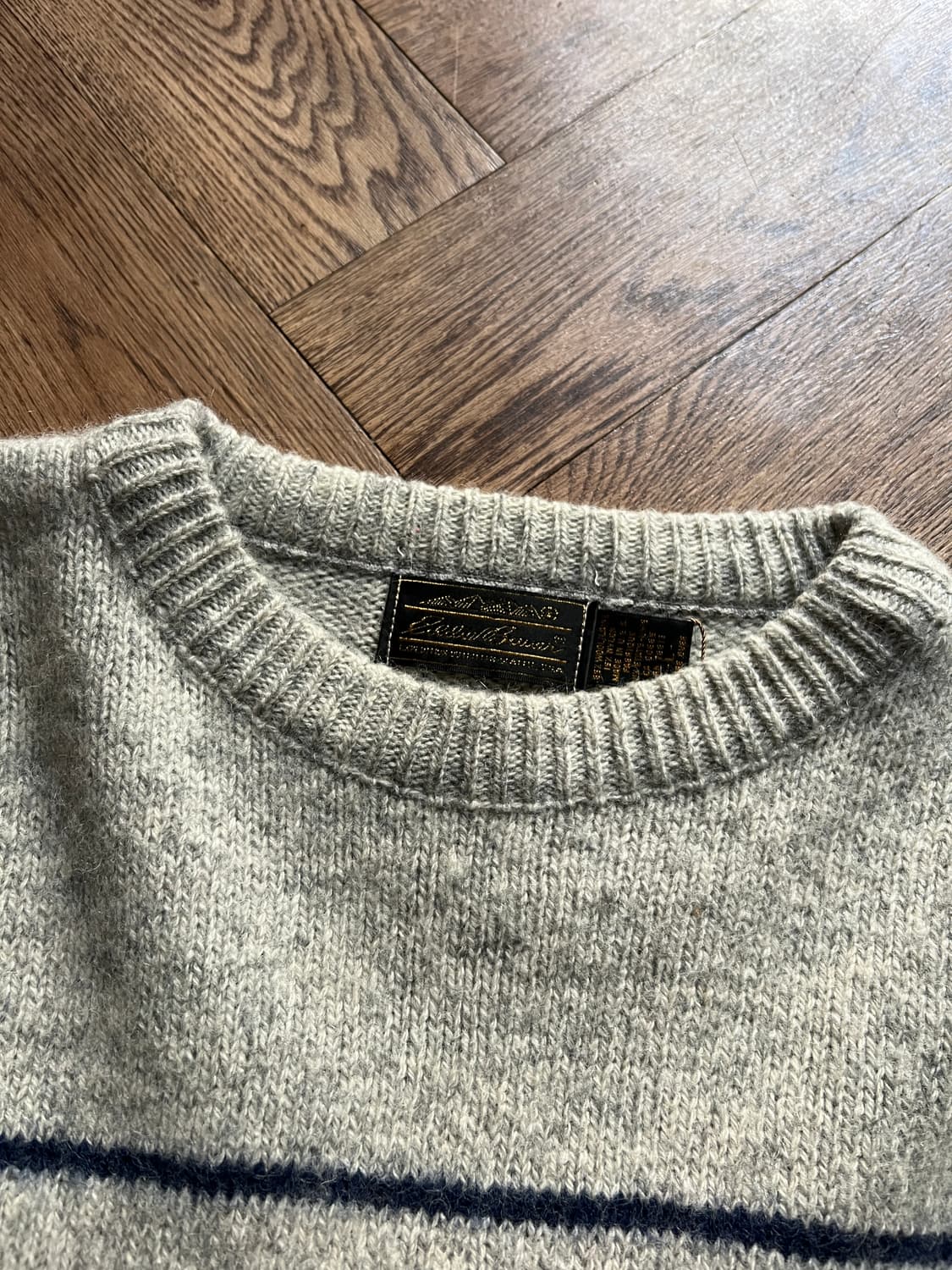 [L]80's 에디바우어 Made in USA 스트라이프 니트 상품이미지2