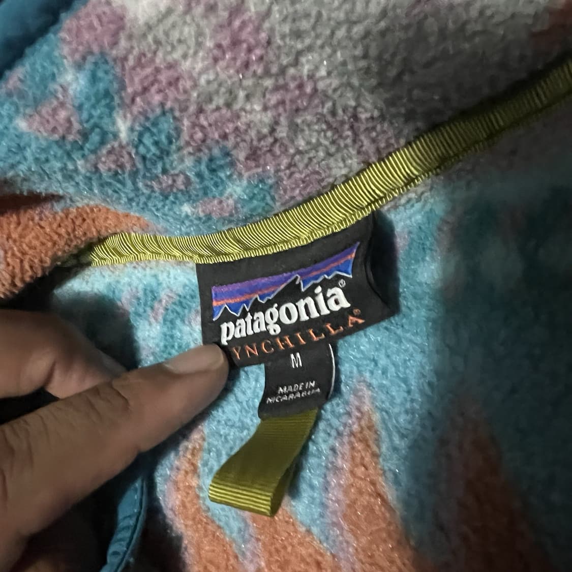 10s 파타고니아 신칠라 스냅-T 오렌지/민트 아즈텍 패턴 상품이미지3