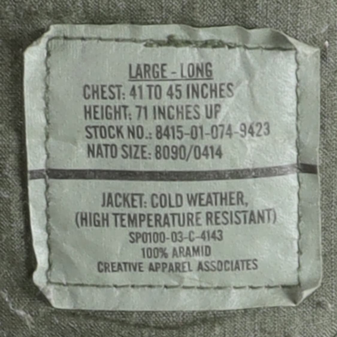 US Army CVC Tanker Jacket 
 상품이미지7