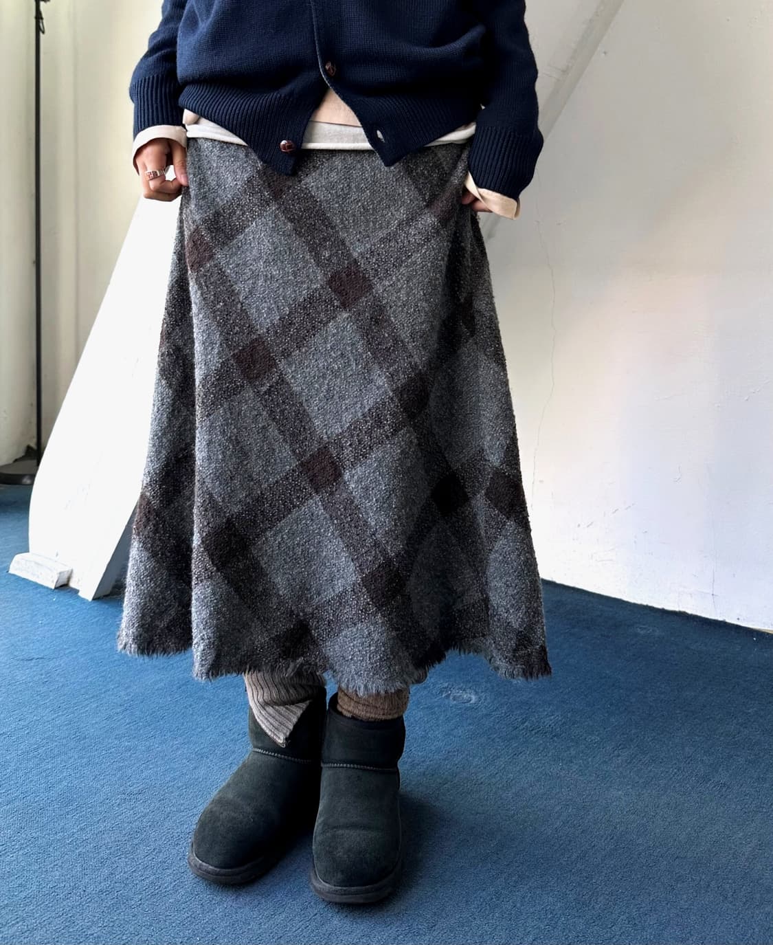 Boucle tweed fabric lough finish loose s 상품이미지2