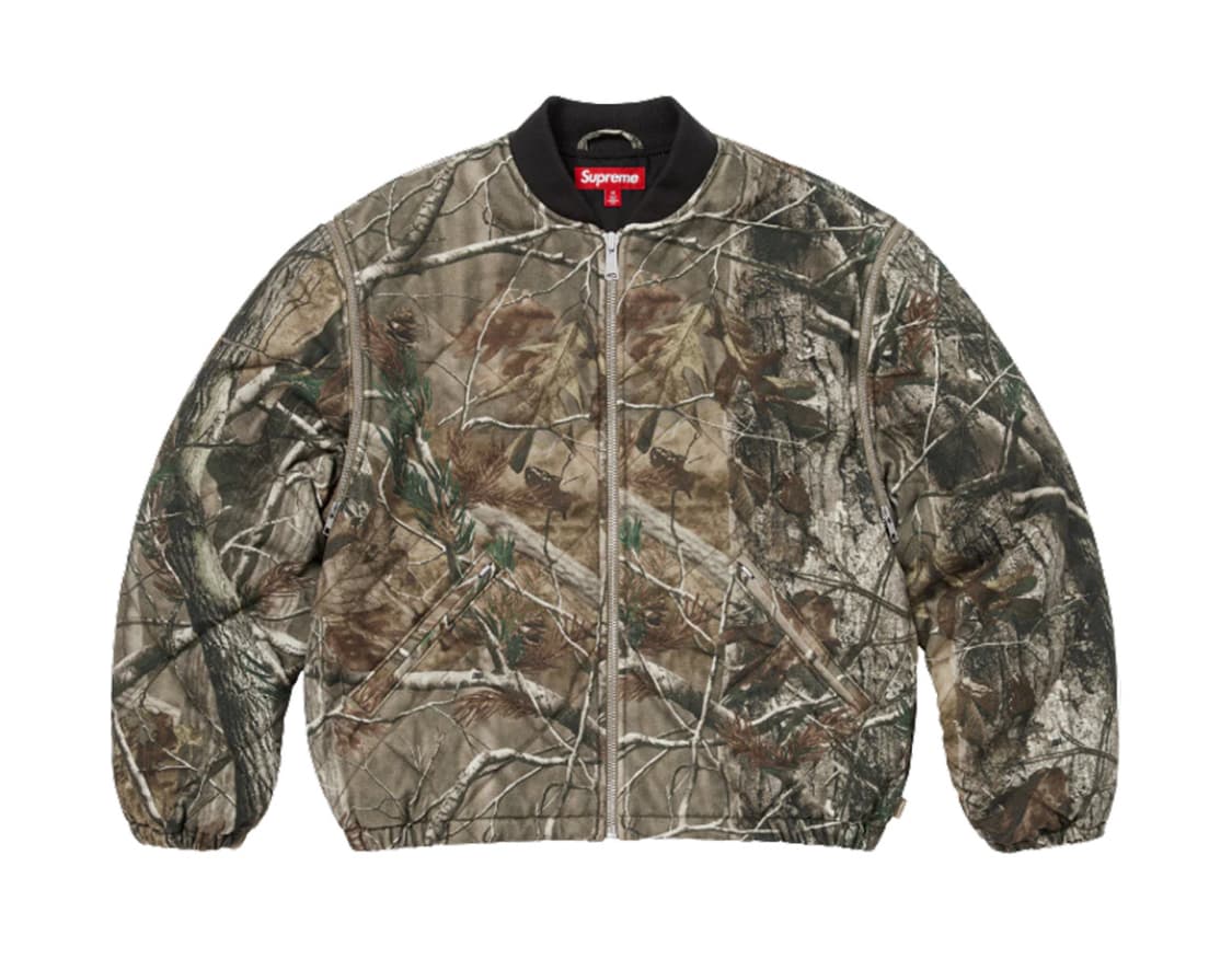 슈프림 집 오프 슬리브 퀼티드 봄버 자켓 리얼트리 XL 상품이미지1