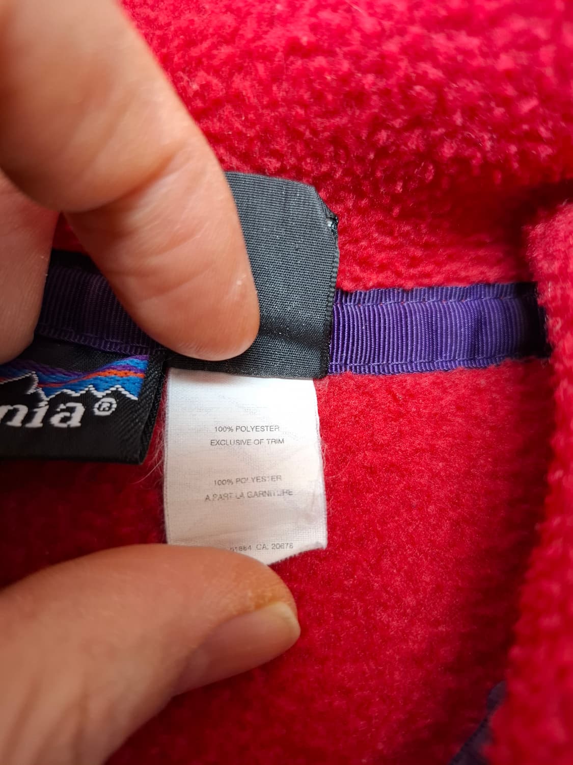 L usa 파타고니아 90s 신칠라 플리스 풀오버 레드 상품이미지4