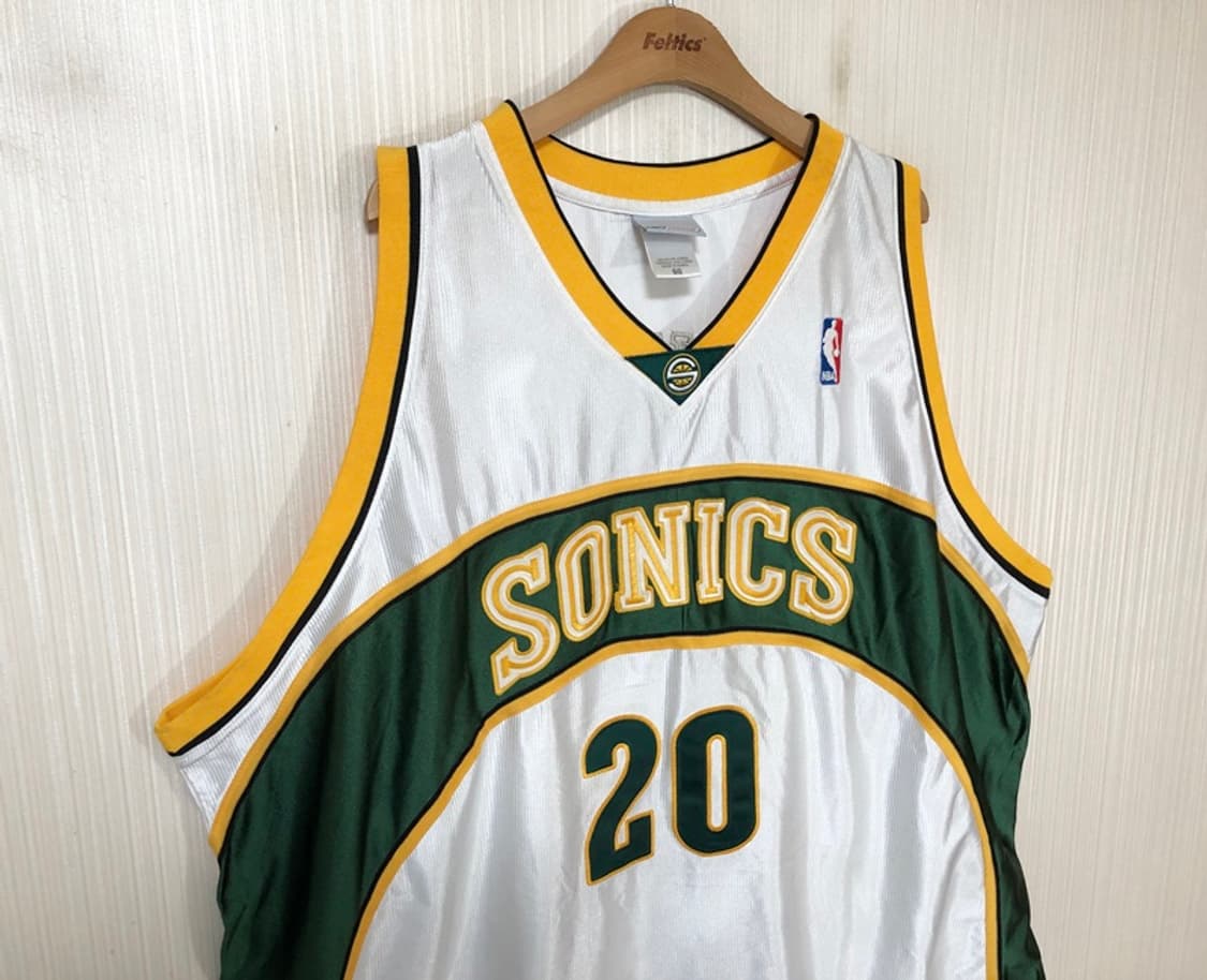 NBA 리복 시애틀슈퍼소닉스 올드유니폼/져지 60(4XL) #20 페이튼 상품이미지5