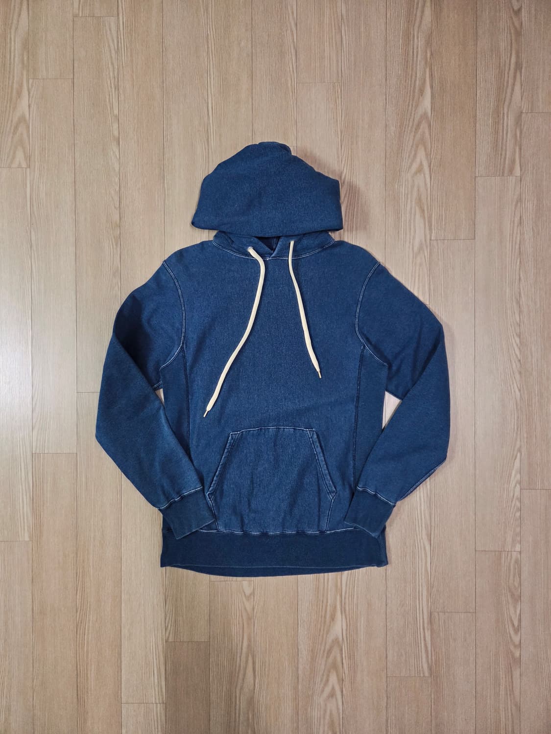 챔피온 리버스 위브 인디고 후드 티셔츠 상품이미지3