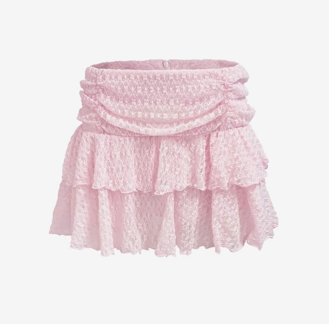 (텍O, 택포) 익스파이어드걸 클로이 레이스 스커트 핑크 S 상품이미지1