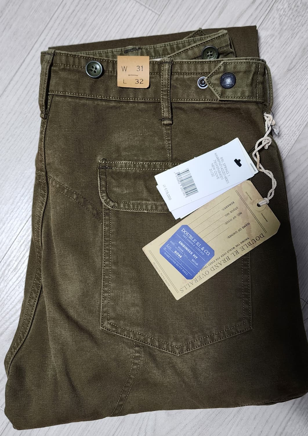 더블알엘 RRL 엔지니어핏 캔버스 팬츠 (31×32) 상품이미지3